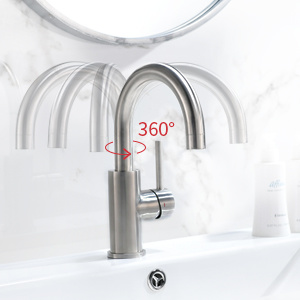 Grifo de acero inoxidable Mezclador de agua fría y caliente Bebida purificada Grifo de agua