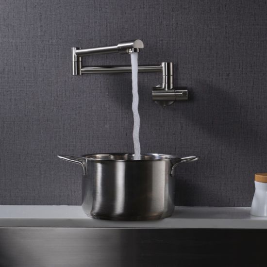 Grifo de cocina de fregadero plegable flexible montado en la pared simple