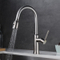 Grifo Extraer Pulverizador Grifos de fregadero de cocina de acero inoxidable cepillado