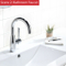 Grifo para baño, orificio simple, grifo para lavabo con barra en cromo