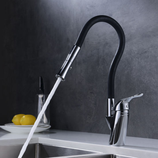 Nuevo estilo de latón, cromo, grifos para fregadero, grifo de cocina, caño flexible